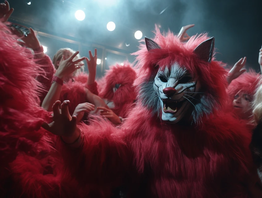 Animal-Inspired Nightclub Makeup: MidJourney Version Comparison - v5.2 - Image 1