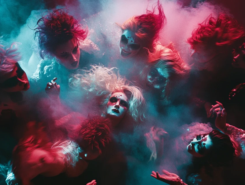 Animal-Inspired Nightclub Makeup: MidJourney Version Comparison - v6.1 - Image 3