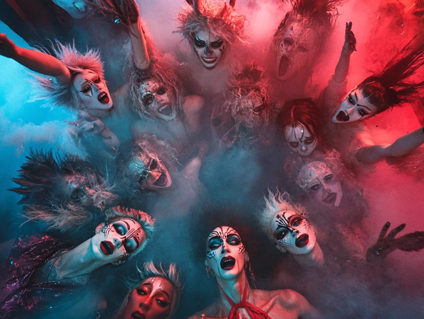 Animal-Inspired Nightclub Makeup: MidJourney Version Comparison - v6.1 - Image 2