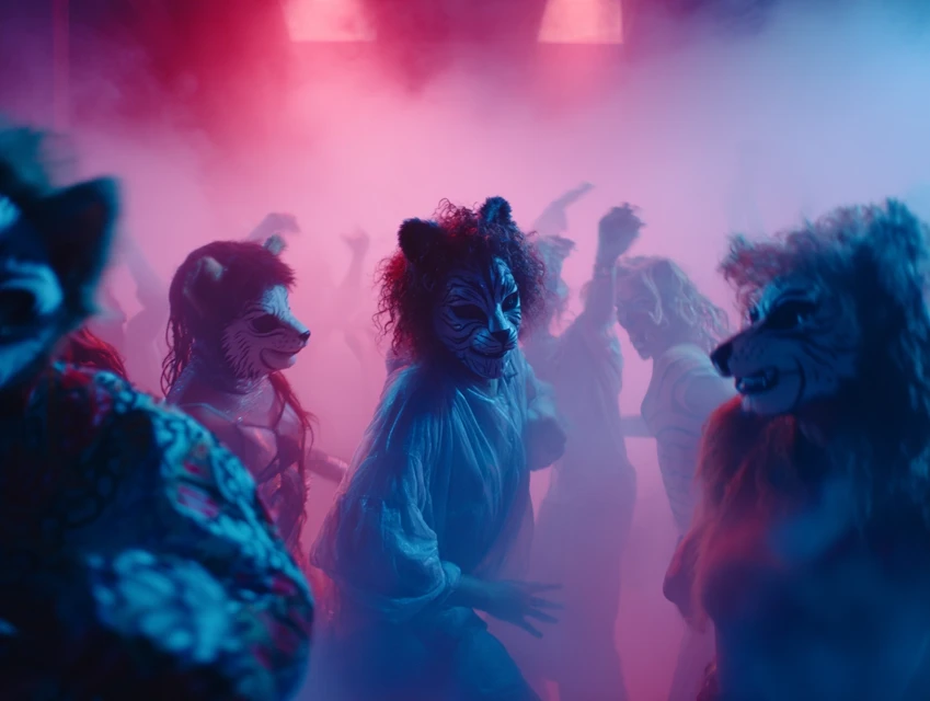 Animal-Inspired Nightclub Makeup: MidJourney Version Comparison - v7.0 - Image 4
