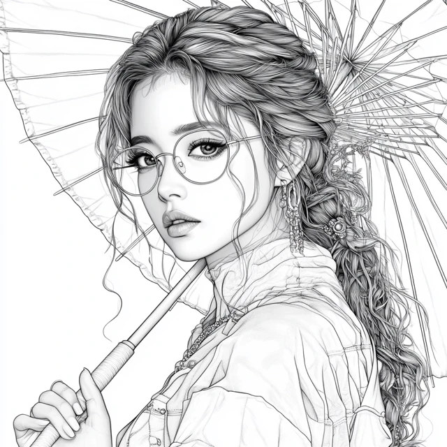 Line Art Coloring Style: Midjourney v5.2, v6, Niji6 Test - v6.1 - Image 4