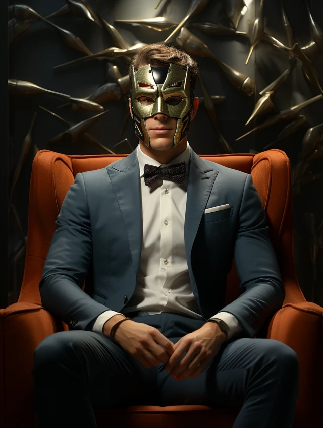 Midjourney Cracked Mask Portraits: V5.2 vs V6.1 vs V7.0 - v5.2 - Image 1