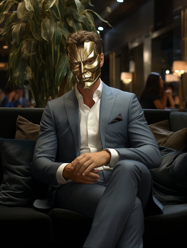 Midjourney Cracked Mask Portraits: V5.2 vs V6.1 vs V7.0 - v5.2 - Image 2