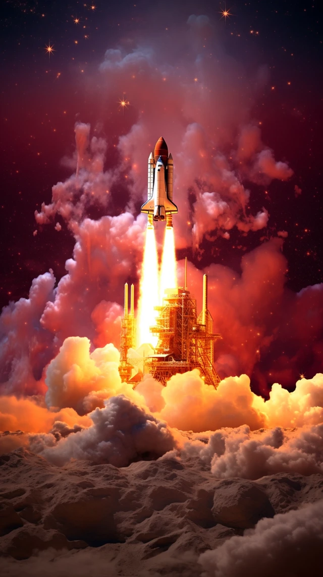 Fantasy Rocket Blastoff Art: MJ v5.2, v6.1, v7.0 Compared - v5.2 - Image 2