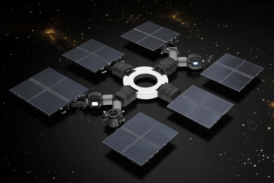 Midjourney: Retro Sci-Fi Space Station Concept Art Review - v6.1 - Image 3
