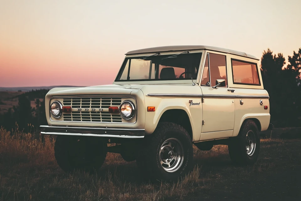 Vintage Bronco Logo: Midjourney v5.2 v6.1 v7.0 Compared - v7.0 - Image 3