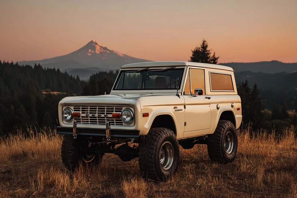 Vintage Bronco Logo: Midjourney v5.2 v6.1 v7.0 Compared - v7.0 - Image 4