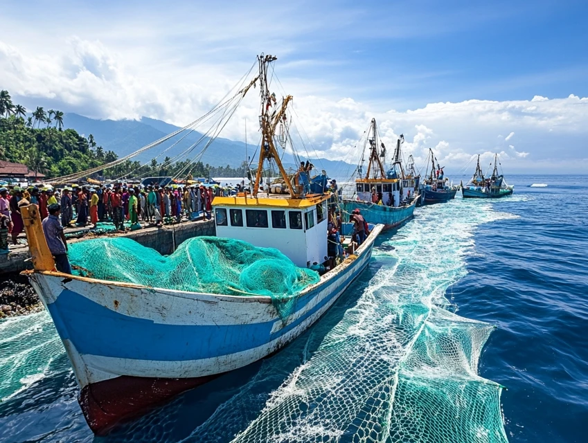 Midjourney: AI Generated Indonesian Fishing Boats v5.2-v7.0 - v6.1 - Image 1