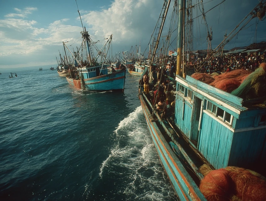 Midjourney: AI Generated Indonesian Fishing Boats v5.2-v7.0 - v7.0 - Image 4