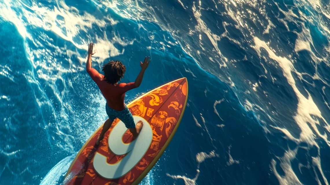 Midjourney Pixar Surfer Art: v5.2-v7.0 Showdown - v6.1 - Image 3