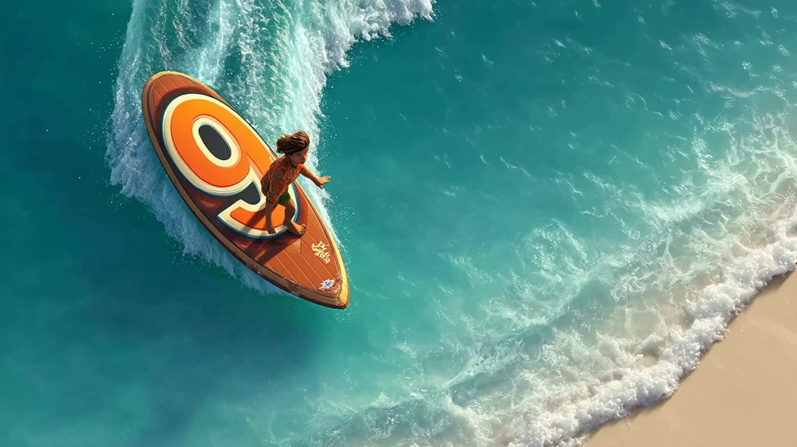 Midjourney Pixar Surfer Art: v5.2-v7.0 Showdown - v7.0 - Image 4