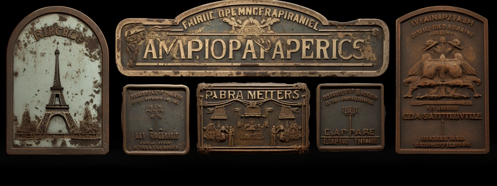 Vintage 3D Paris Sign: Midjourney Version Showdown - v5.2 - Image 3