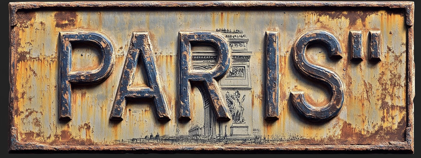 Vintage 3D Paris Sign: Midjourney Version Showdown - v6.1 - Image 3
