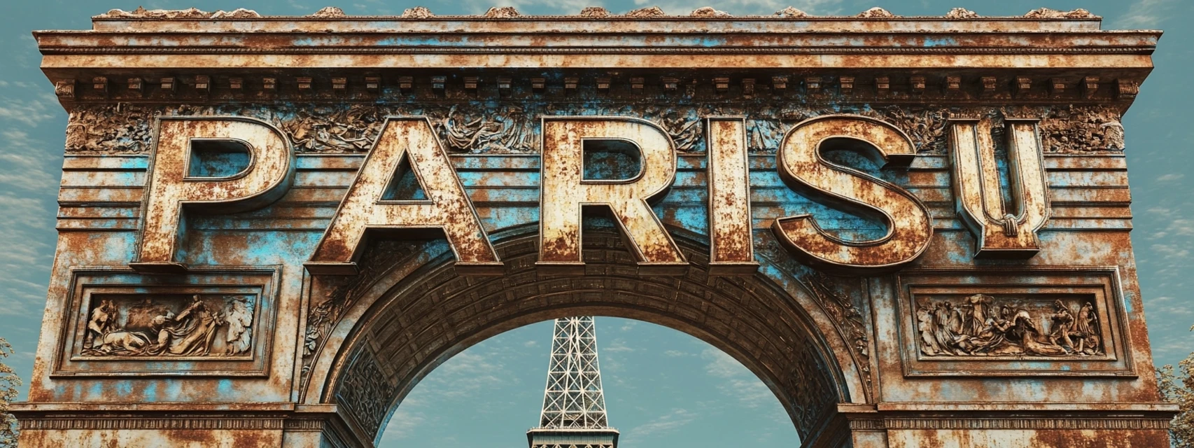 Vintage 3D Paris Sign: Midjourney Version Showdown - v6.1 - Image 4