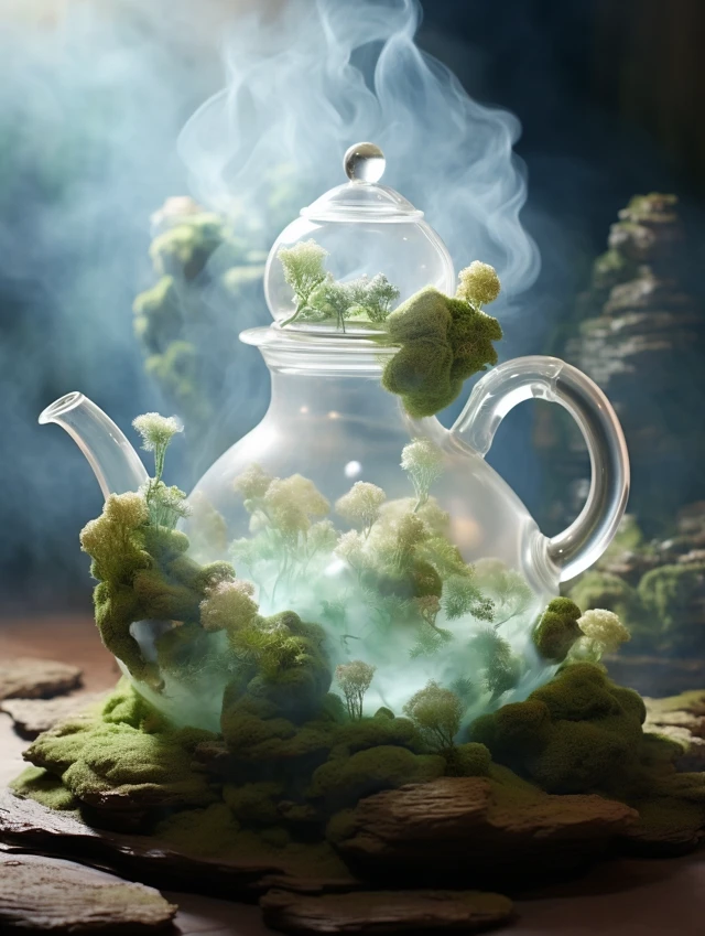 Magical Celadon Teapot Worlds: Midjourney V5.2 vs V6.1 vs V7.0 - v5.2 - Image 4