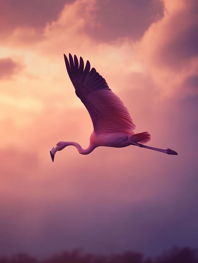 Midjourney Dreamy Flamingo Sky Art: v5.2 vs v6.1 vs v7.0 - v6.1 - Image 3