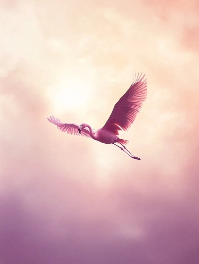 Midjourney Dreamy Flamingo Sky Art: v5.2 vs v6.1 vs v7.0 - v6.1 - Image 4
