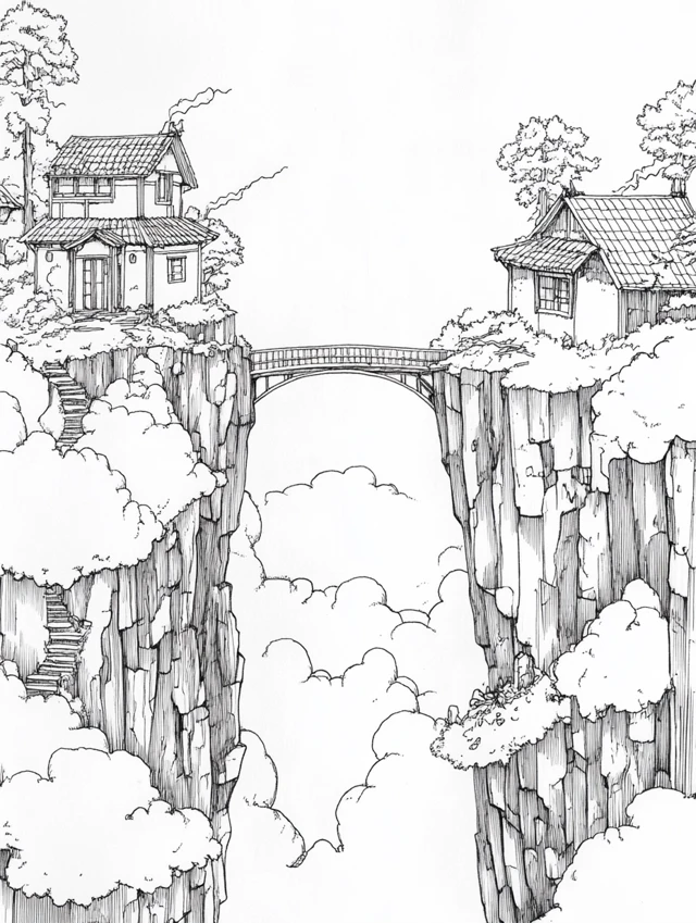 Midjourney: Ghibli Style Coloring Book Pages v5.2-v7.0 - v6.1 - Image 4