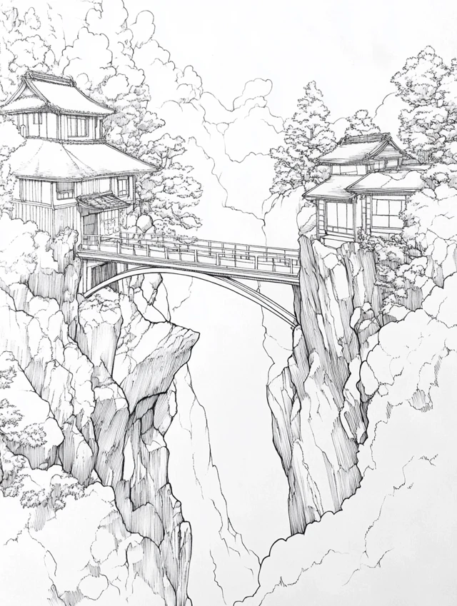 Midjourney: Ghibli Style Coloring Book Pages v5.2-v7.0 - v6.1 - Image 2