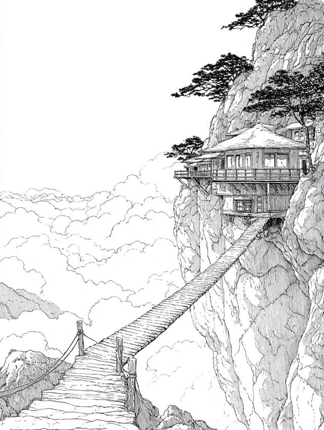 Midjourney: Ghibli Style Coloring Book Pages v5.2-v7.0 - v7.0 - Image 3