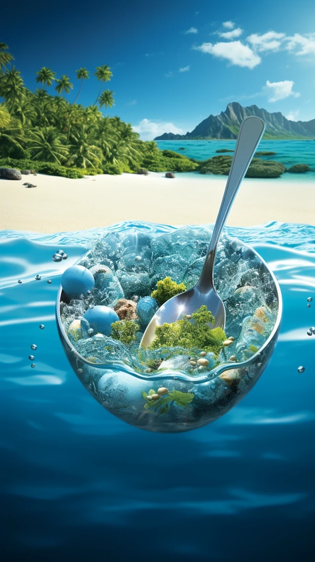 Comparing Midjourney’s Beach Spoon Miniature Worlds - v5.2 - Image 2