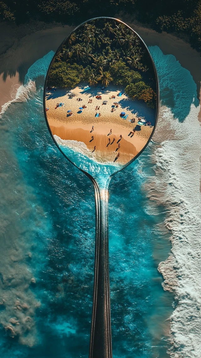 Comparing Midjourney’s Beach Spoon Miniature Worlds - v6.1 - Image 3