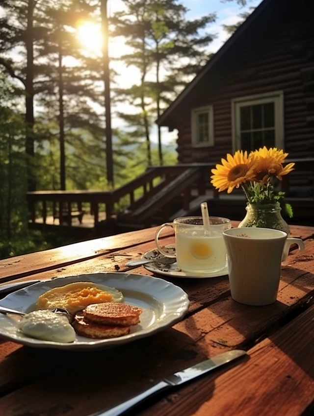 Achieving Luxury Cottage Breakfast Photorealism: Midjourney v5-v7 - v5.2 - Image 2