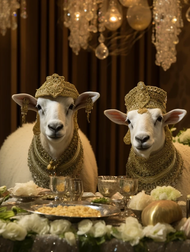 Midjourney’s Evolution: Eid al-Adha Sheep Imagery Compared - v5.2 - Image 2