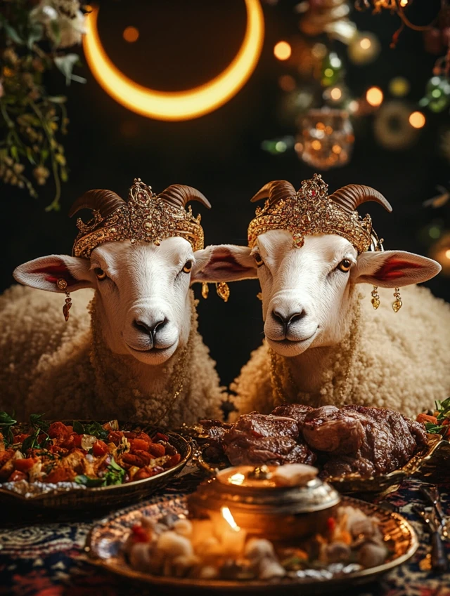 Midjourney’s Evolution: Eid al-Adha Sheep Imagery Compared - v6.1 - Image 3