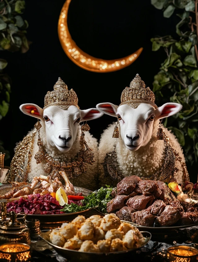 Midjourney’s Evolution: Eid al-Adha Sheep Imagery Compared - v6.1 - Image 1