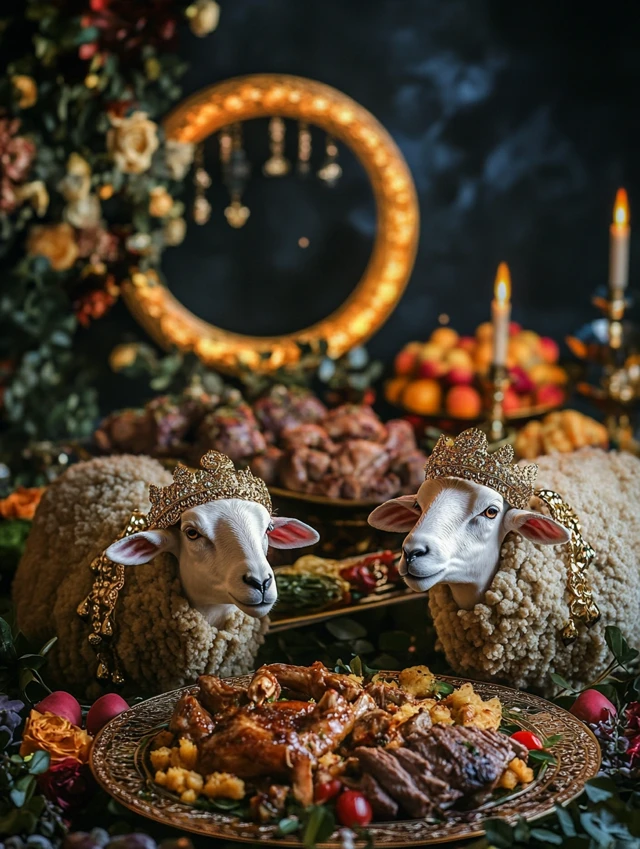Midjourney’s Evolution: Eid al-Adha Sheep Imagery Compared - v6.1 - Image 4