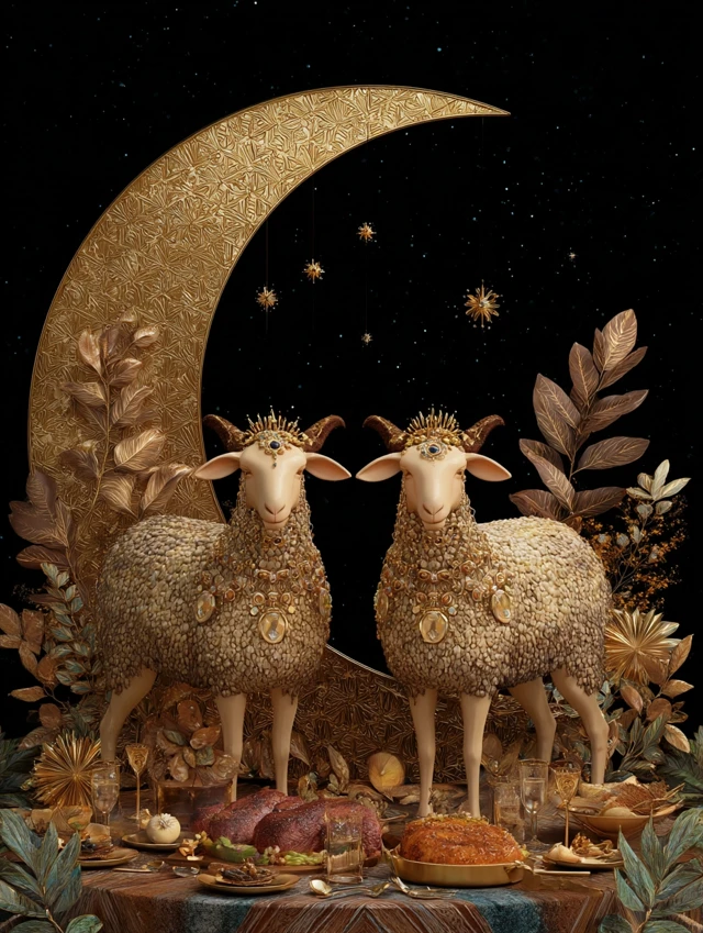 Midjourney’s Evolution: Eid al-Adha Sheep Imagery Compared - v7.0 - Image 2