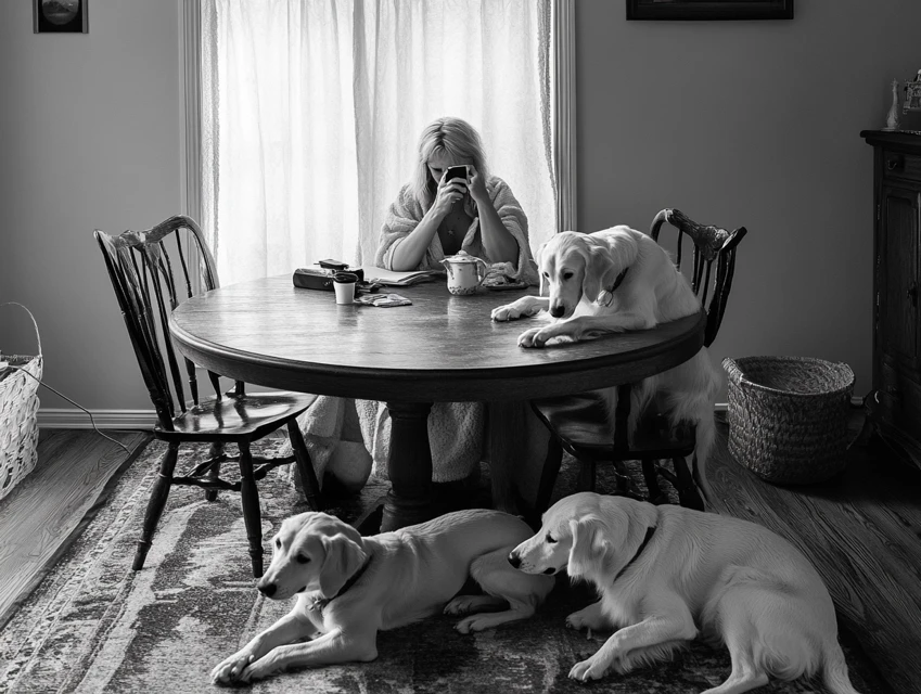 Midjourney’s Surreal Black and White Photography Evolution - v6.1 - Image 4