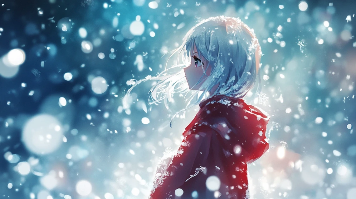 Midjourney Anime Snow Illustration: V5.2 v V6.1 v V7.0 - v6.1 - Image 2