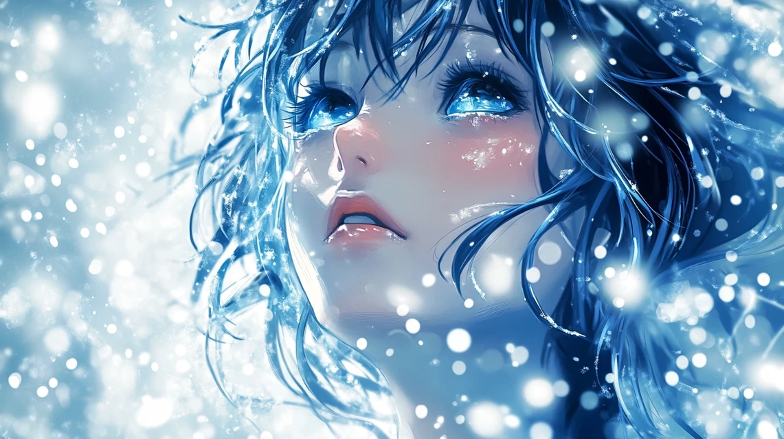 Midjourney Anime Snow Illustration: V5.2 v V6.1 v V7.0 - v6.1 - Image 3