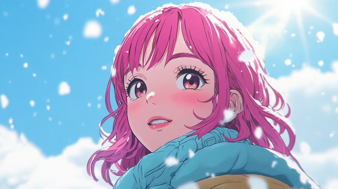 Midjourney Anime Snow Illustration: V5.2 v V6.1 v V7.0 - v6.1 - Image 4