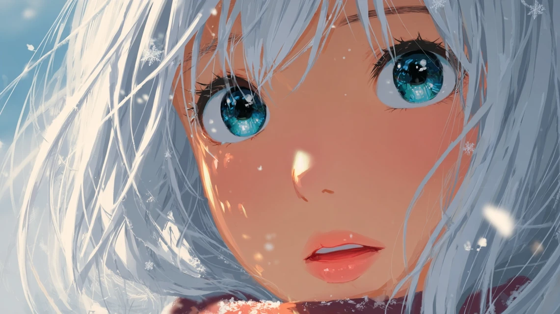 Midjourney Anime Snow Illustration: V5.2 v V6.1 v V7.0 - v7.0 - Image 3
