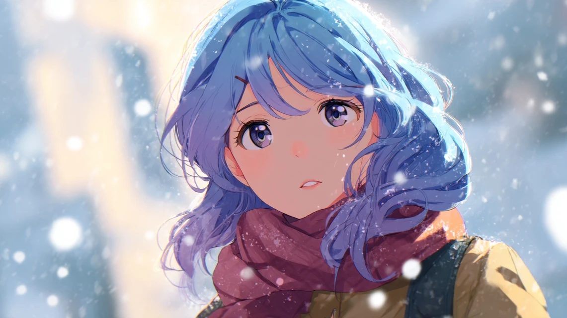 Midjourney Anime Snow Illustration: V5.2 v V6.1 v V7.0 - v7.0 - Image 4