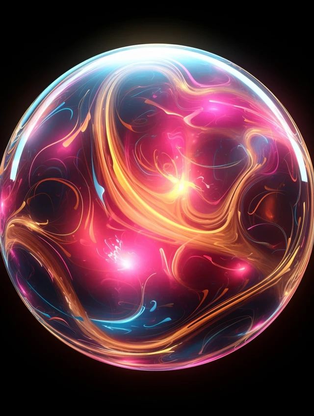 MidJourney Evolution: Surreal Fractal Orb Art Comparison - v5.2 - Image 4