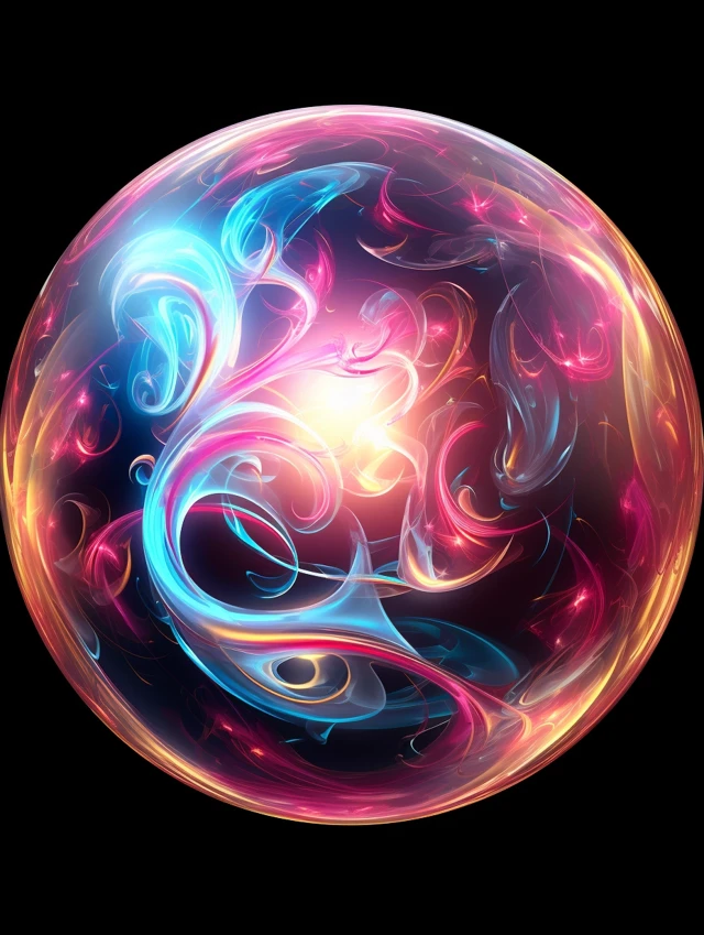 MidJourney Evolution: Surreal Fractal Orb Art Comparison - v5.2 - Image 2