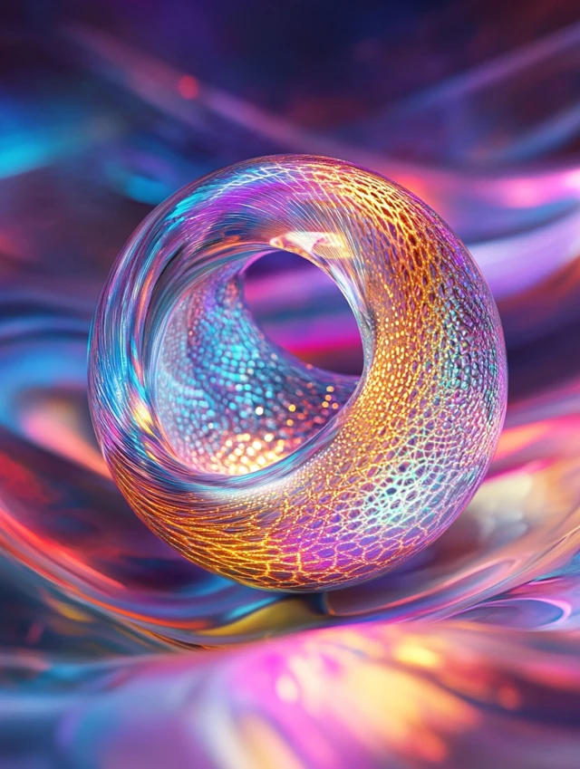 MidJourney Evolution: Surreal Fractal Orb Art Comparison - v6.1 - Image 1