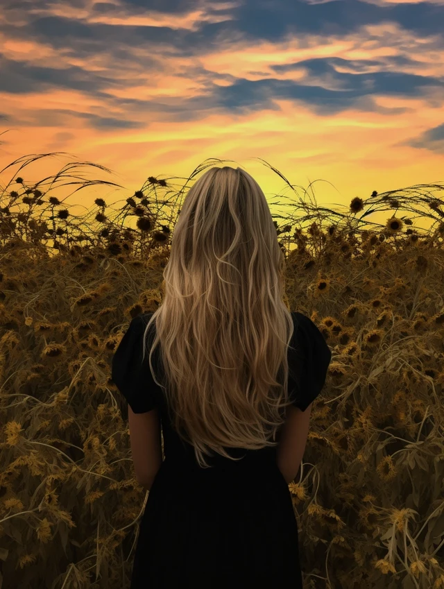 Midjourney Hockney Sunflower Art: v5.2, v6.1, v7.0 Styles - v5.2 - Image 3