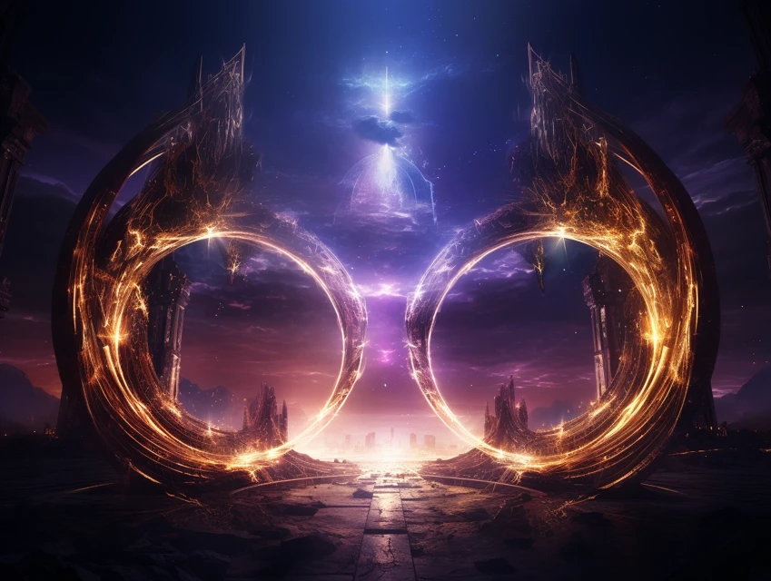 Cosmic Portal Art: Midjourney v5.2 vs v6.1 vs v7.0 Guide - v5.2 - Image 1