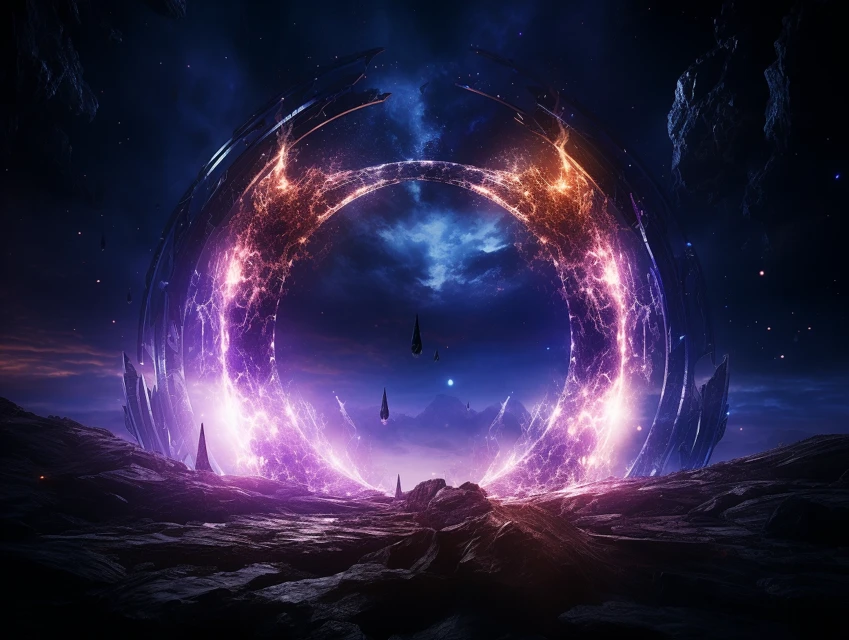 Cosmic Portal Art: Midjourney v5.2 vs v6.1 vs v7.0 Guide - v5.2 - Image 4