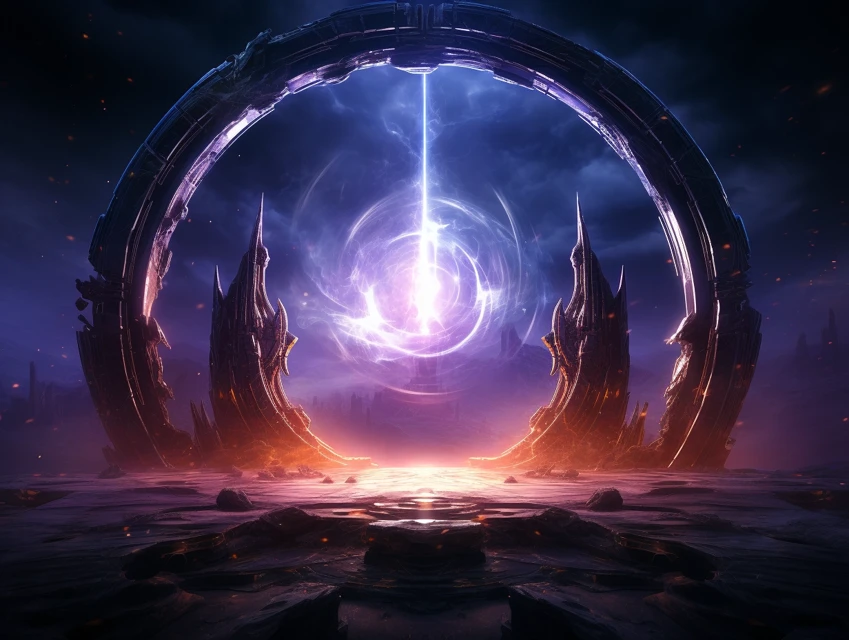 Cosmic Portal Art: Midjourney v5.2 vs v6.1 vs v7.0 Guide - v5.2 - Image 3