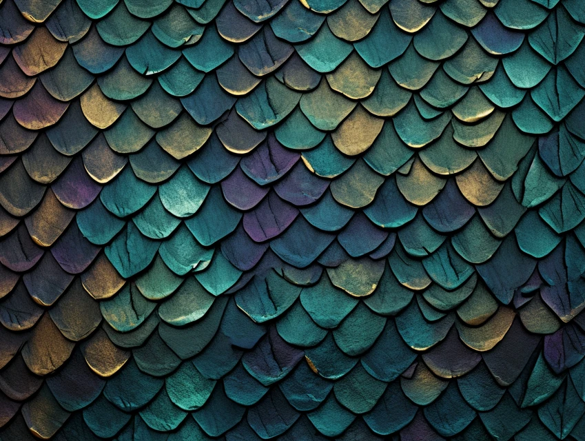 MidJourney’s Best Iridescent Dragon Scale Pattern Generator? - v5.2 - Image 2
