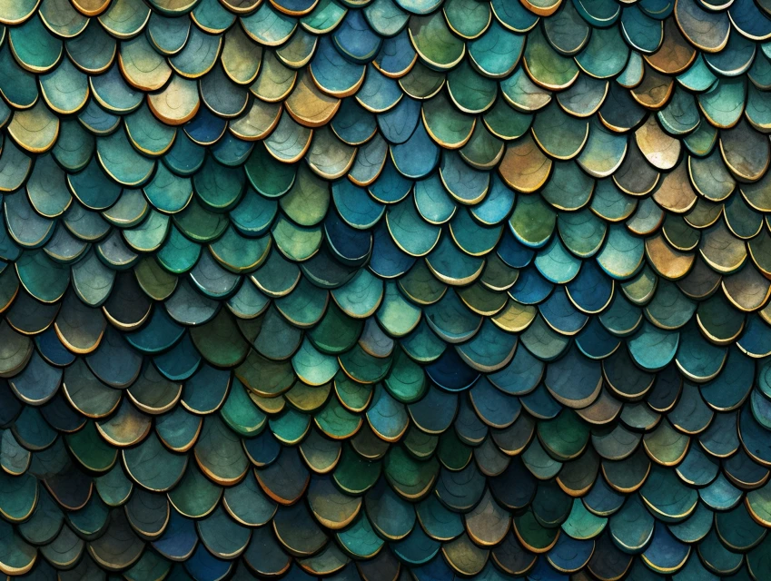MidJourney’s Best Iridescent Dragon Scale Pattern Generator? - v5.2 - Image 1