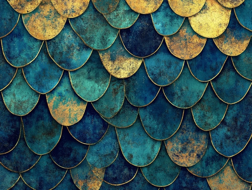 MidJourney’s Best Iridescent Dragon Scale Pattern Generator? - v6.1 - Image 1