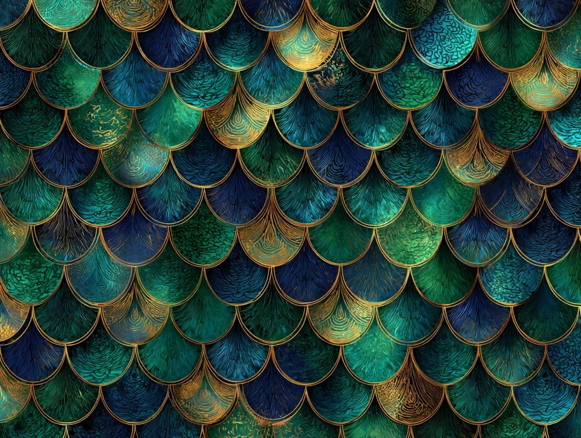 MidJourney’s Best Iridescent Dragon Scale Pattern Generator? - v7.0 - Image 3