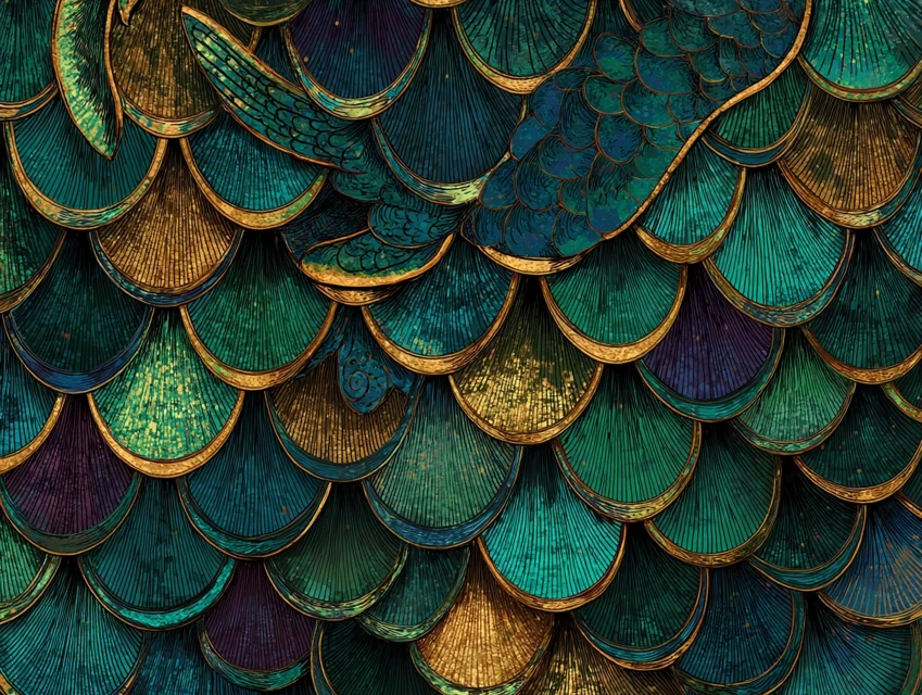 MidJourney’s Best Iridescent Dragon Scale Pattern Generator? - v7.0 - Image 4